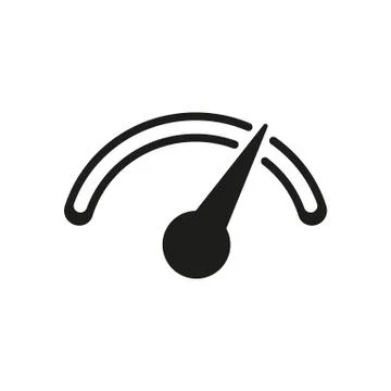The tachometer, speedometer and indicator icon Stock Illustration