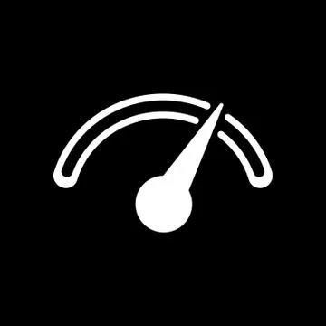 The tachometer, speedometer and indicator icon Stock Illustration