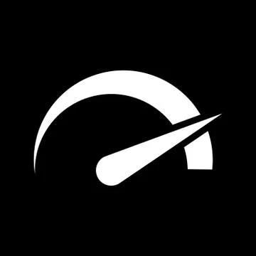 The tachometer, speedometer and indicator icon Stock Illustration