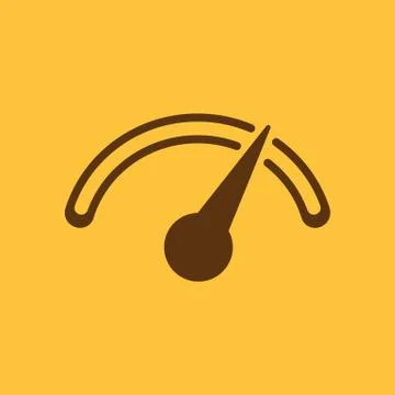 The tachometer, speedometer and indicator icon Stock Illustration