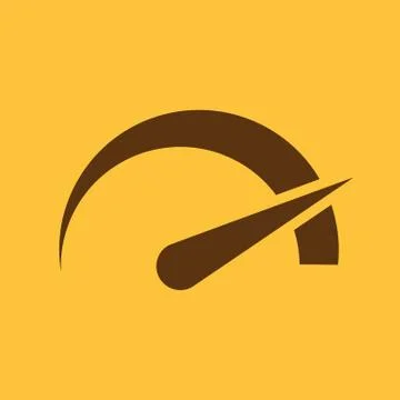 The tachometer, speedometer and indicator icon Stock Illustration