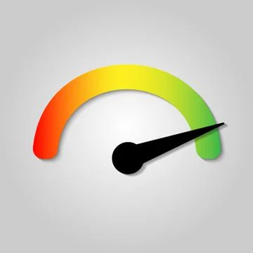 The tachometer, speedometer and indicator icon. Performance measurement symbol Illustrazione stock