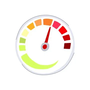 Tachometer speedometer cartoon vector illustration Stock Illustration