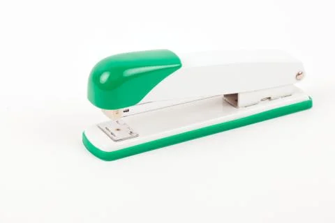 Tacker - stapler on a white background Stock Photos