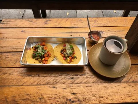 Taco and Coffee Stock Photos