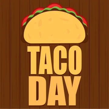 Taco day poster Stock Illustration