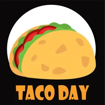 Taco day poster Stock Illustration