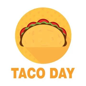 Taco day poster Stock Illustration
