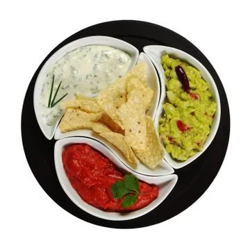 Taco with dips Stock Photos