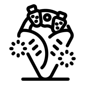 Taco exploding with flavor and spices, creating a culinary fireworks display Stock Illustration