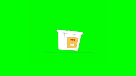 Taco Falling in Delivery Box and Sealed for Transportation 스톡 동영상 332766164
