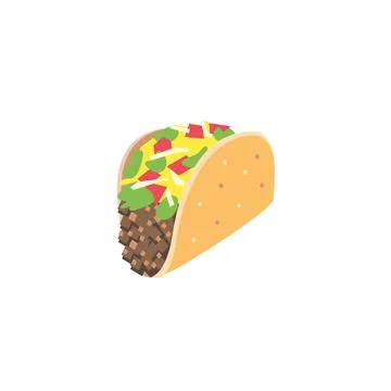 Taco icon. Vector illustration design. Stock Illustration