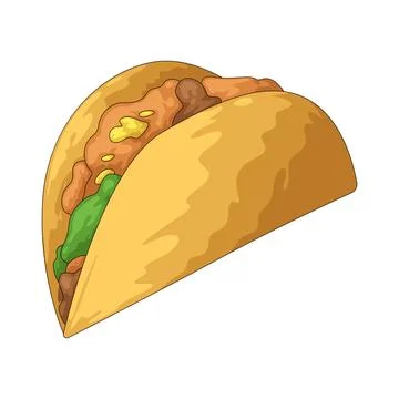 Taco illustration Stock Illustration