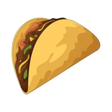Taco illustration Stock Illustration