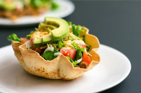 Taco salad shell Stock Photos