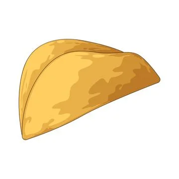 Taco shell illustration Stock Illustration