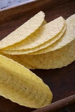 Taco shells empty Foto stock