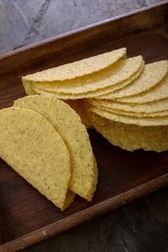 Taco shells empty Foto stock