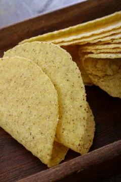 Taco shells empty Foto stock