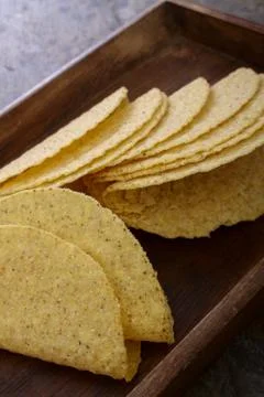 Taco shells empty Foto stock