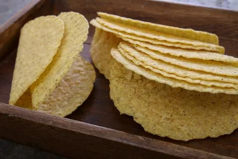 Taco shells empty Foto stock