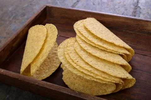 Taco shells empty Foto stock