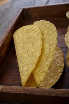 Taco shells empty Foto stock