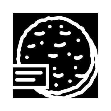 Taco shells glyph icon vector illustration 스톡 일러스트