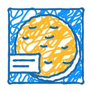 Taco shells icon doodle illustration 스톡 일러스트