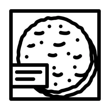 Taco shells line icon vector illustration 스톡 일러스트