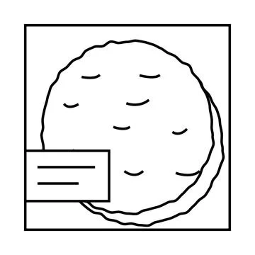 Taco shells line icon vector illustration Stock Illustration