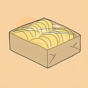 Taco shells over orange 스톡 일러스트