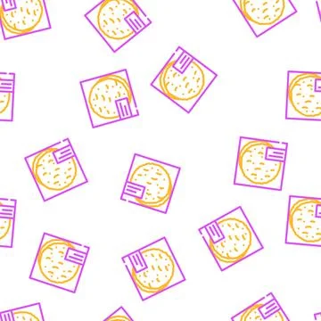 Taco shells vector seamless pattern 스톡 일러스트