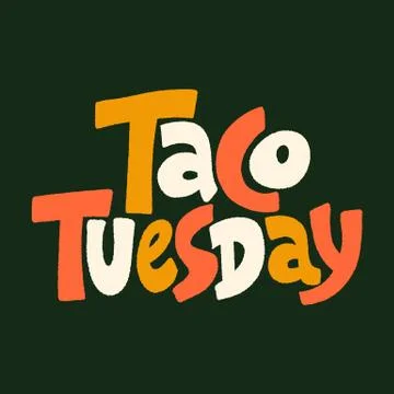 Taco Tuesday Stock Illustration