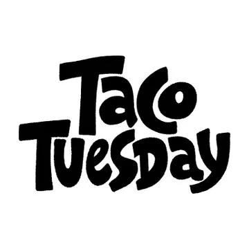 Taco Tuesday Illustrazione stock