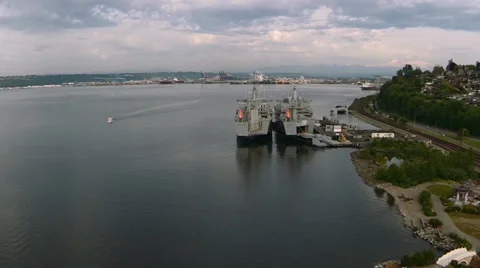 Tacoma airview Video stock 38184826