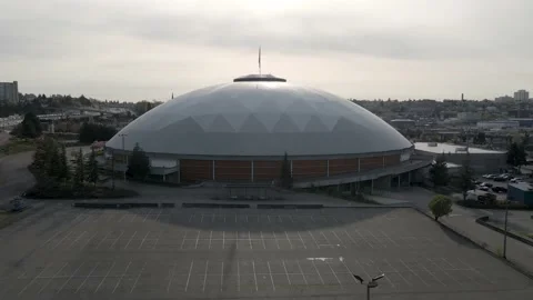 Tacoma Dome Fly Over 動画素材 185015668