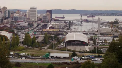 Tacoma downtown Video stock 42990524