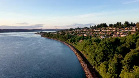 Tacoma Narrows Bridge Stock Footage 158515899