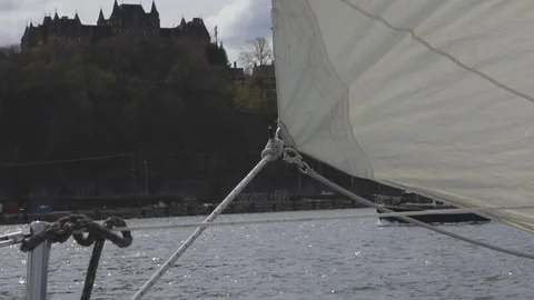 Tacoma sailing on a cloudy day. Stock Footage 103983521