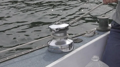 Tacoma sailing on a cloudy day. Video stock 103984568