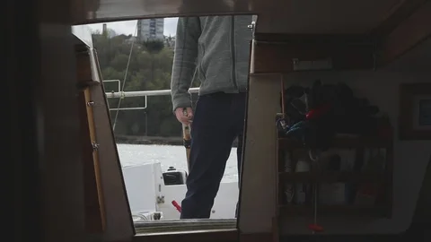 Tacoma sailing on a cloudy day. Stock Footage 103985017