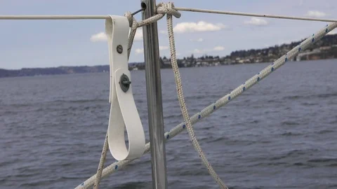 Tacoma sailing on a cloudy day. Stock Footage 103986256