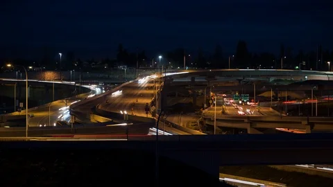 Tacoma Traffic Timelapse 4k Stock Footage 101369833