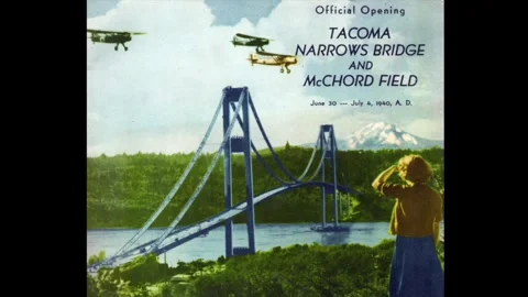 Tacomba Bridge Collapse (with text) Vídeo Stock 261892983