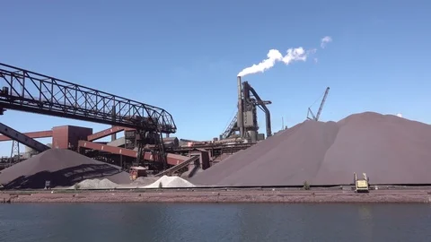 Taconite processing facility Stock Footage 123086137
