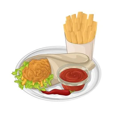 Tacos Illustration Illustrazione stock