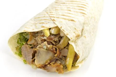 Tacos isolated on a white background Foto stock