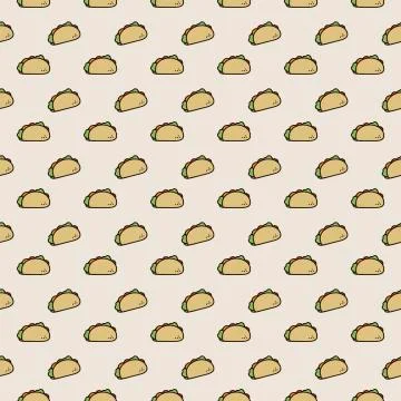 Tacos tile Stock Illustration