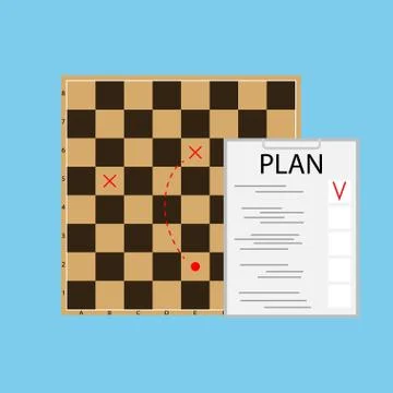 Tactic plan business Illustrazione stock